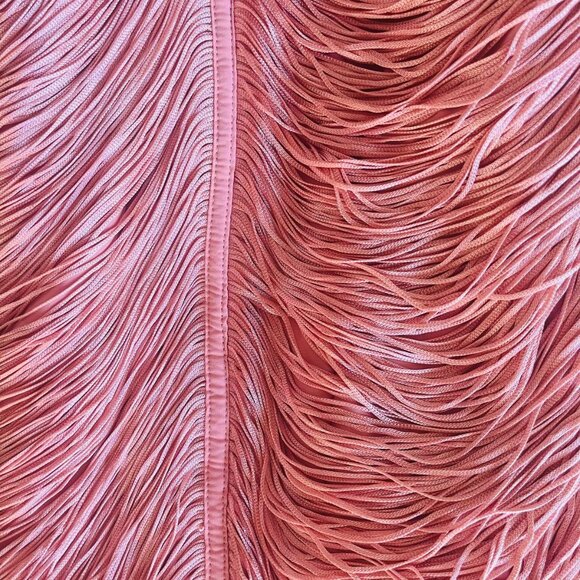 ZARA SHORT FRINGED HALTER DRESS (NWT) - Pale Pink - Medium (M)  | 4772/243/687 - Picture 11 of 11